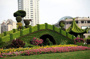 立体花坛的优点有哪些 立体花坛 植物雕塑 植物墙 五色草造型 甘肃,兰州 ...